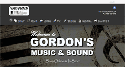 Desktop Screenshot of gordonsmusicandsound.com