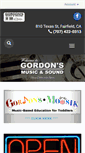 Mobile Screenshot of gordonsmusicandsound.com